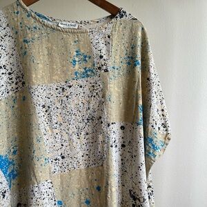 Gravel and Gold Splatter Lido Dress